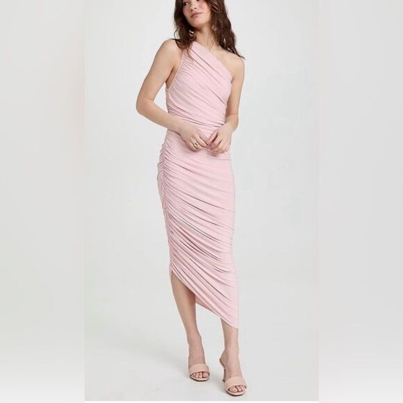 NORMA KAMALI Diana Ruched Midi Dress - Picture 3 of 9